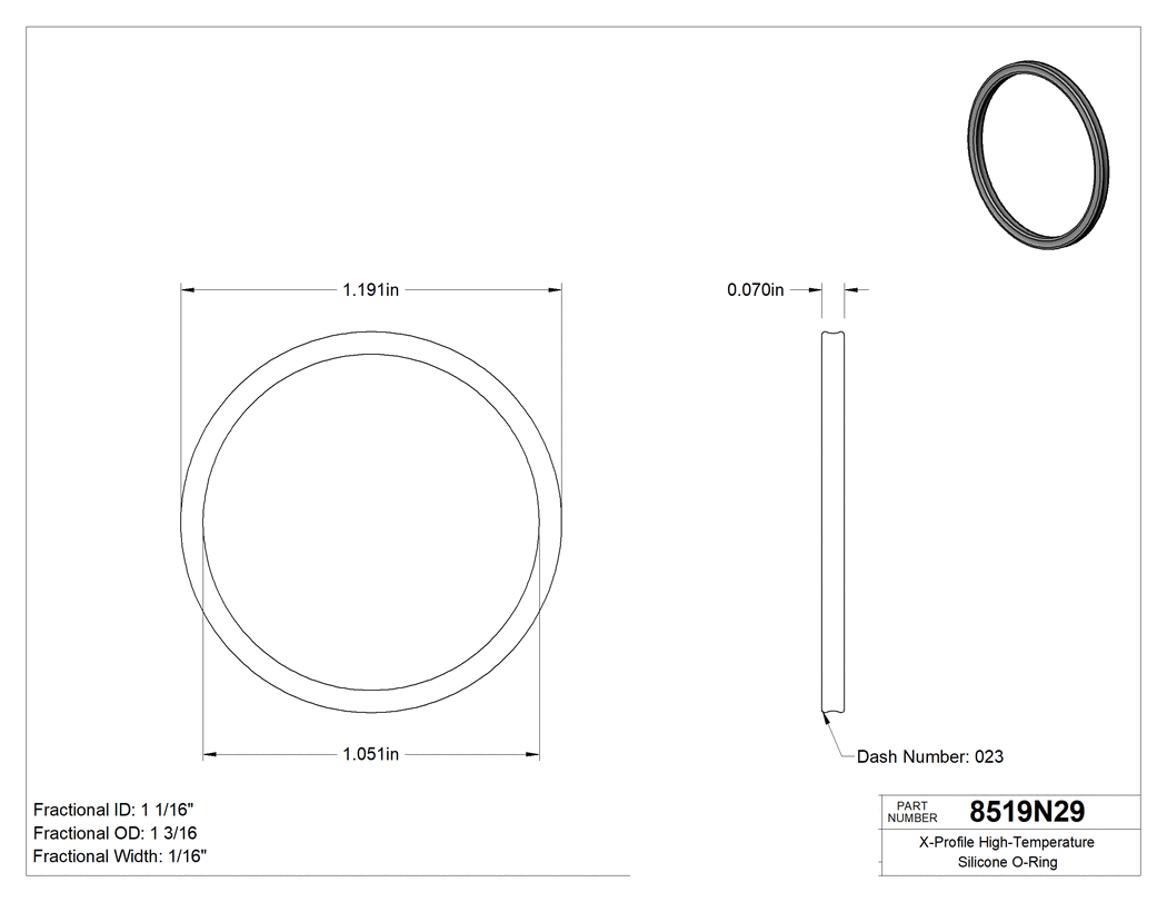 Technical drawing - 8519N29